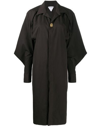 Bottega Veneta Shirt Mid-length Dress - Black