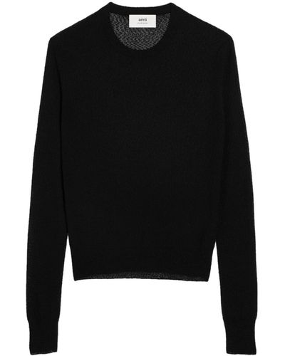 Ami Paris Pullover aus Boucle - Schwarz