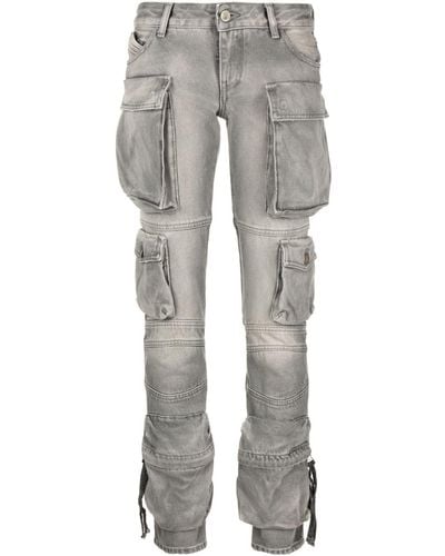 The Attico High Waist Jeans - Grijs