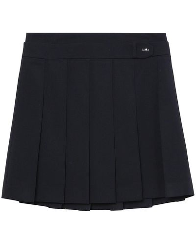 Juun.J High-waisted Pleated Miniskirt - Black