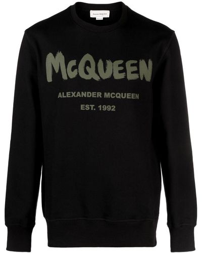 Alexander McQueen ロゴ スウェットシャツ - ブラック