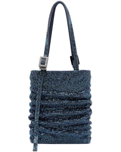 Benedetta Bruzziches Large Lollo Crystal-embellished Tote Bag - Blue