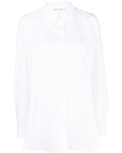 Alberta Ferretti Button-up Cotton Shirt - White