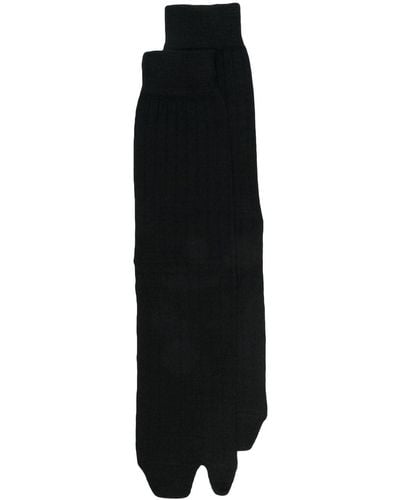 Maison Margiela Tabi Knee-high Socks - Black