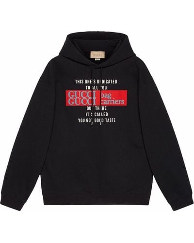 Gucci Sweatshirt With 'you Got Good Taste' Print - Black