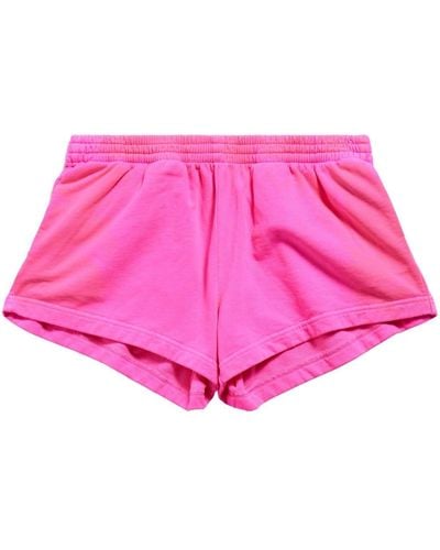 Balenciaga Pantalones cortos con cinturilla elástica - Rosa