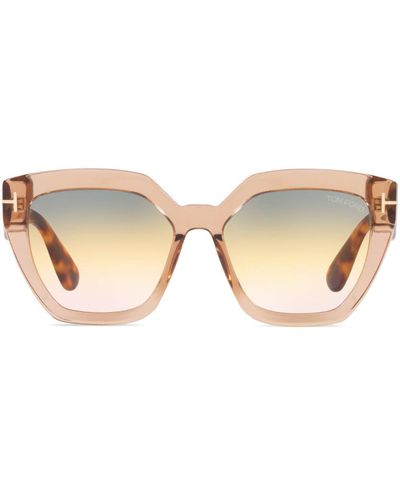 Tom Ford Phoebe Square-frame Sunglasses - Natural