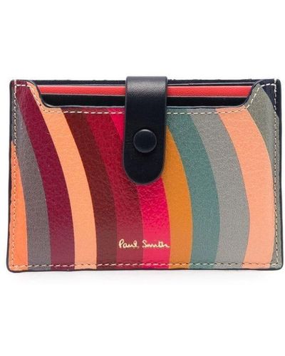 Paul Smith Kartenetui mit Print - Rot