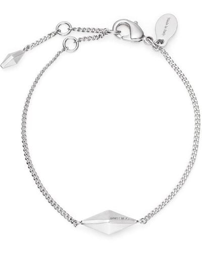 Jimmy Choo Diamond Fine Halskette - Weiß