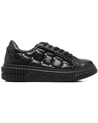 Baldinini Quilted Low-top Sneakers - Black