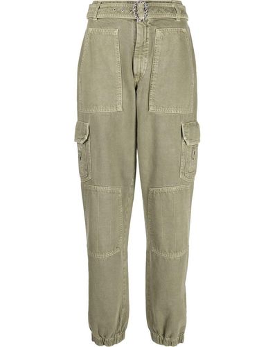 Alessandra Rich High-waisted Cargo Trousers - Green