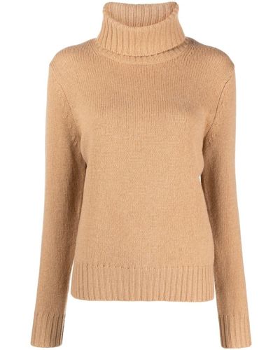 Polo Ralph Lauren Roll-neck Wool Sweater - Natural