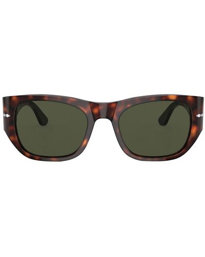 Persol Tortoiseshell-effect Wayfarer Sunglasses - Green