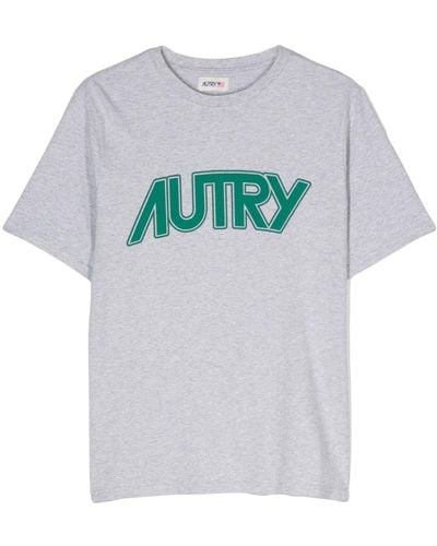 Autry T-Shirt mit Logo-Print - Grau