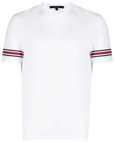 Gucci Stripe-detail Cotton T-shirt - White