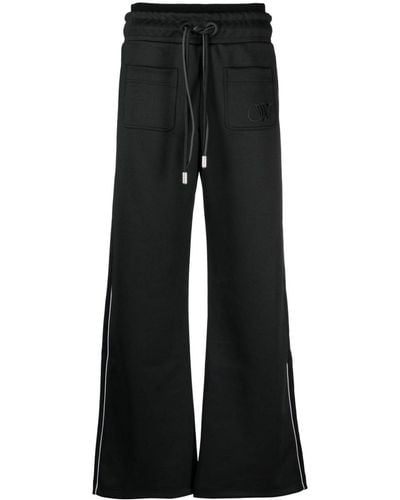 Off-White c/o Virgil Abloh Pantalones de chándal con cinturilla elástica - Negro