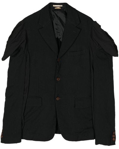 Comme des Garçons Shoulder-flap Blazer - Black