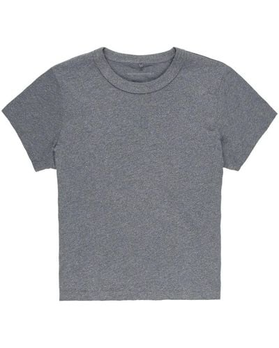 Alexander Wang Shrunk Glittered T-shirt - Grey