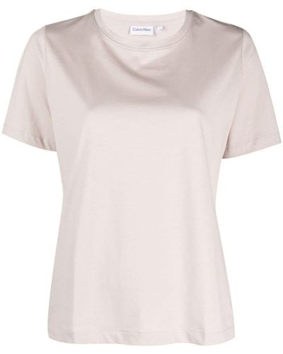 Calvin Klein Camiseta con cuello redondo - Rosa