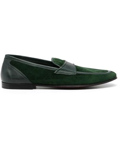 Dolce & Gabbana Slip-on Leather Loafers - Green