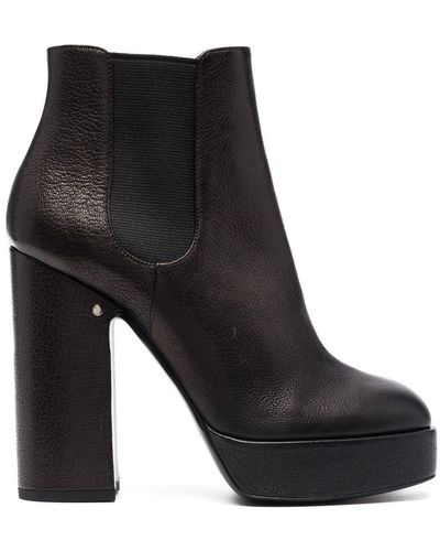 Laurence Dacade Rosa Leather Ankle Boots - Black