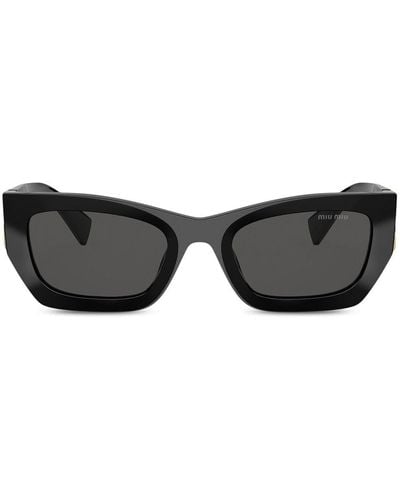 Miu Miu Rectangle Frame Sunglasses - Black