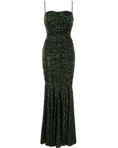 Dolce & Gabbana Sequin-embellished Fishtail Gown - Green