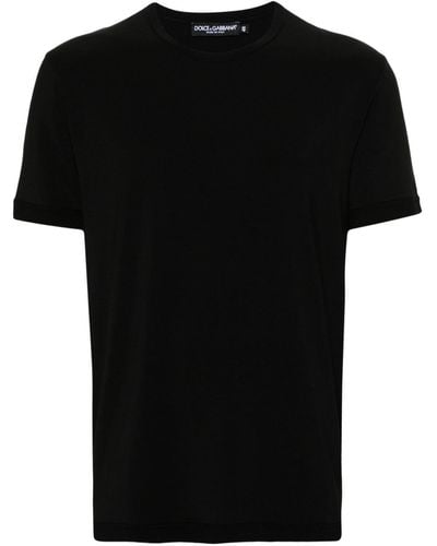 Dolce & Gabbana Crew-neck Short-sleeve T-shirt - Black