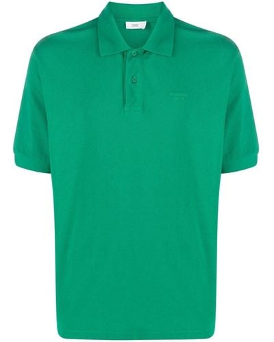 Closed Logo-print Cotton Polo Shirt - Green
