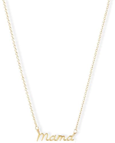 The Alkemistry 18kt Yellow Gold Baby Mama Necklace - White