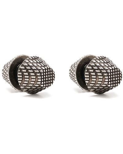Balenciaga Cagole Stud Earrings - Metallic