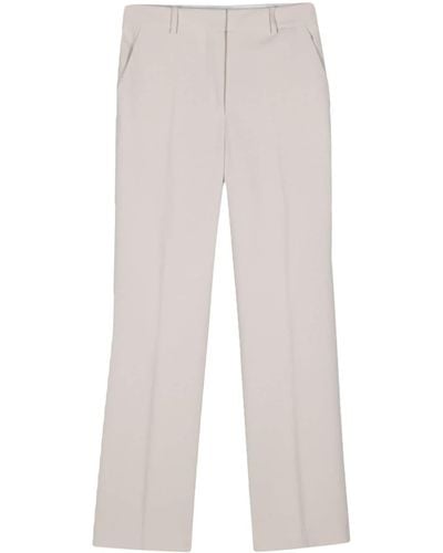 Calvin Klein Pantalon en coton à coupe slim - Blanc
