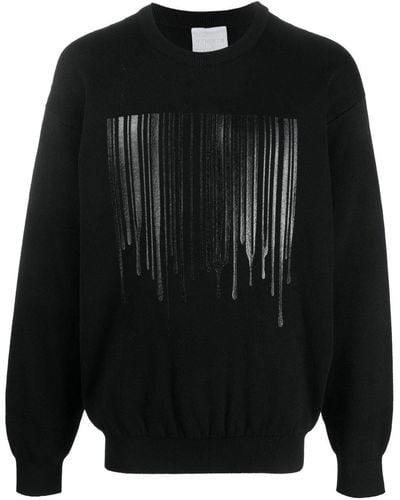 VTMNTS Logo-print Knit Sweater - Black