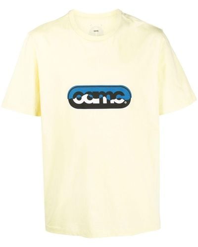 OAMC T-Shirt mit Logo-Print - Natur