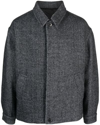 Isabel Marant Simon Wool Shirt Jacket - Gray