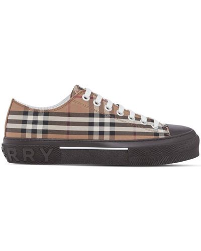 Burberry Vintage Check Cotton Sneakers - Bruin