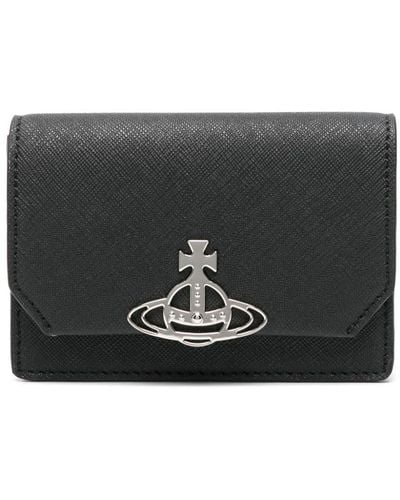 Vivienne Westwood Orb-motif Leather Wallet - Grey