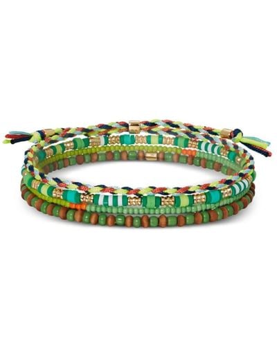 Roxanne Assoulin Lot de quatre bracelets Greener Pastures - Vert