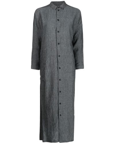 Toogood Linen Shirt Dress - Grey