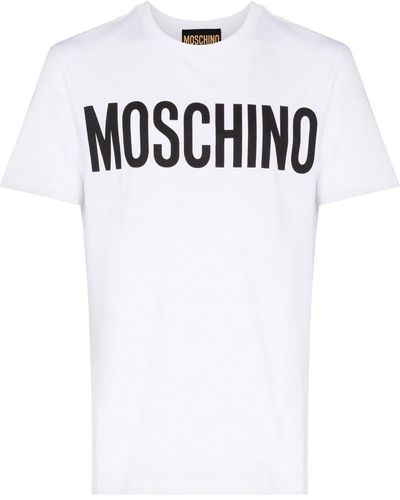 Moschino Camiseta con logo estampado - Blanco
