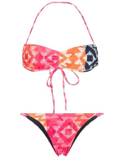 Cia.Marítima Bikini mit grafischem Print - Pink