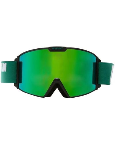 Off-White c/o Virgil Abloh Gafas de esquí con lentes espejadas - Verde