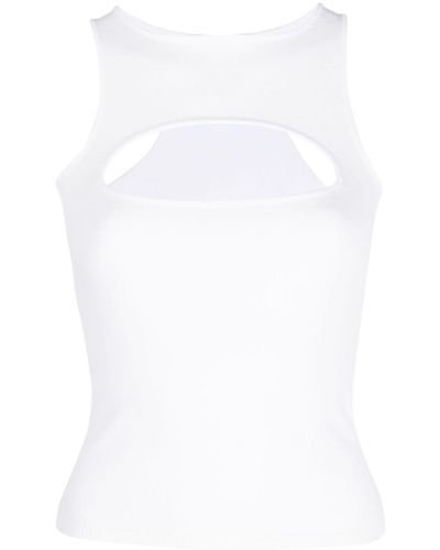DSquared² Cut-out Racerback Tank Top - White