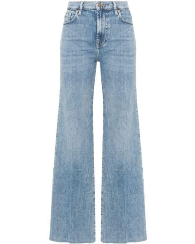 7 For All Mankind Modern Dojo high-rise flared jeans - Blau