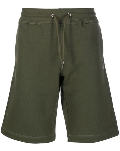 PS by Paul Smith Drawstring-waistband Cotton Shorts - Green