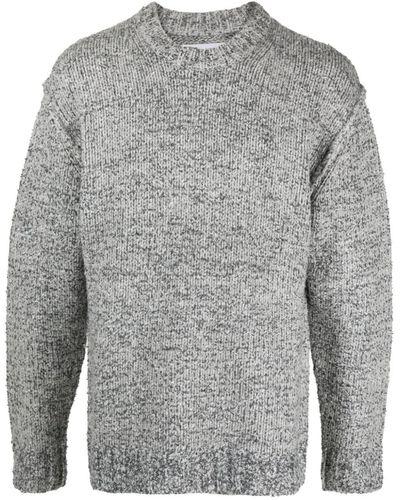 Samsøe & Samsøe Mélange-effect Wool-blend Sweater - Gray