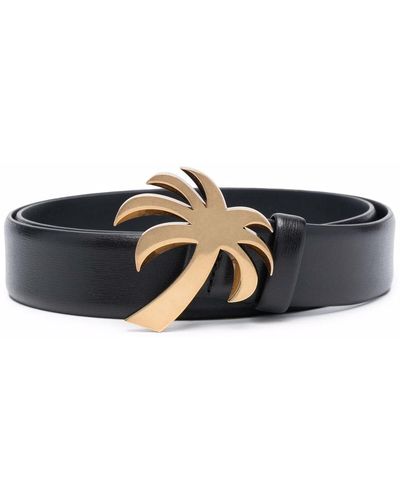 Palm Angels Riem Met Plakkaat - Zwart