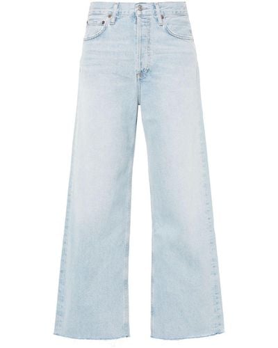Agolde Ren whiskering-effect jeans - Azul