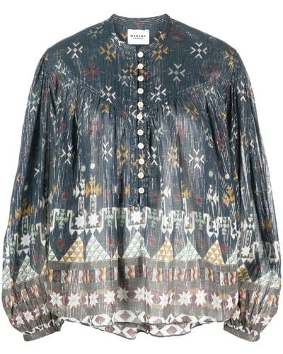 Isabel Marant Button-up Blouse - Blauw