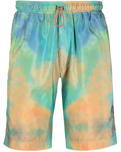 Ahluwalia Pantalones cortos de chándal con motivo tie-dye - Multicolor